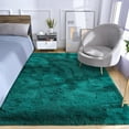 thumbnail image 3 of Softlife Super Soft Rug For Living Room Fluffy Rugs For Dorm Room Cute Plush carpet For Bedroom,6' x 9',Dark Green, 3 of 7
