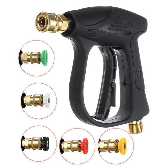 3000PSI Car Pressure Washer Gun Set Snow Suds Foam Lance Spray Tips Rotary Turbo Nozzle Kits