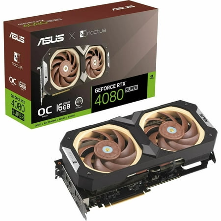 Asus NVIDIA RTX 4080 SUPER Computer Video Card, RTX4080S-O16G-NOCTUA