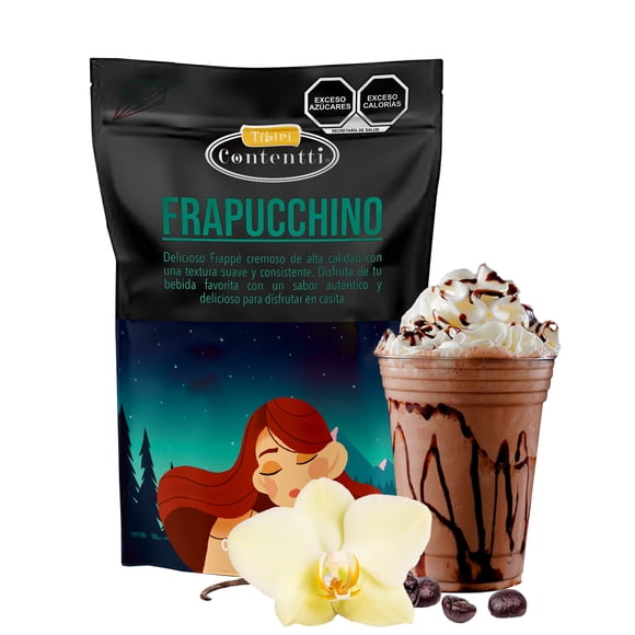 Frappuccino Vainilla Latte 125 g Tíbiri Contentti Base de Polvo para Bebidas típo Frappé