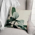 thumbnail image 3 of Creative Products White Watercolor Plant 18x18 Indoor / Outdoor Pillow, 3 of 3