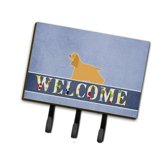 Carolines Treasures BB5490TH68 Cocker Spaniel Welcome Leash or Key Holder
