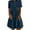 🔥 Dark Blue, variant on Sentmoon Plus Size Dress Workout Short Sleeve Casual Dresses for Women Solid Color Denim Stretchy Loose Fit Maxi Dresses for Women Beach Necessities for Club and Bar M