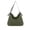 Army Green, variant on Large Capacity Velvet Tote Bag Shoulder Handbag for Commuting Travel, 14.57x5.12x13.39 Inches, White