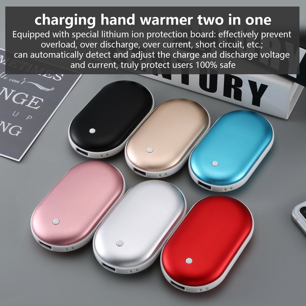 Hc Top Multi Function Charging Treasure Cobblestone Usb Hand Warmer Charging Treasure Walmart Canada