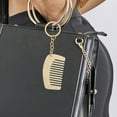 thumbnail image 4 of 2pcs Comb Keychains Wide Tooth Comb Small Comb Travel Comb Pocket Comb Keyring, 4 of 8