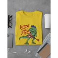 thumbnail image 3 of Rock Star Dinosaur Trex T-Shirt Men -Image by Shutterstock, Male Large, 3 of 4