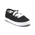 thumbnail image 6 of Black Canvas Oxfords Pitter Patter Boys Girls Infant Toddler 1-10 NEW, 6 of 8