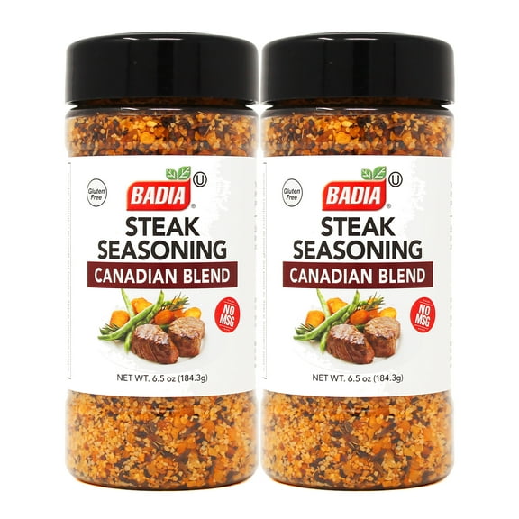 Badia Steak Seasoning, Canadian Blend, 6.5 oz - Palatize Pack of 2