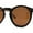 Tortoise Brown, variant on Polarized Hipster Round Keyhole Horn Rim Thin Plastic Sunglasses All Black