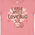 thumbnail image 4 of Inktastic Little Miss Love Bug Hearts Boys or Girls Baby T-Shirt, 4 of 5