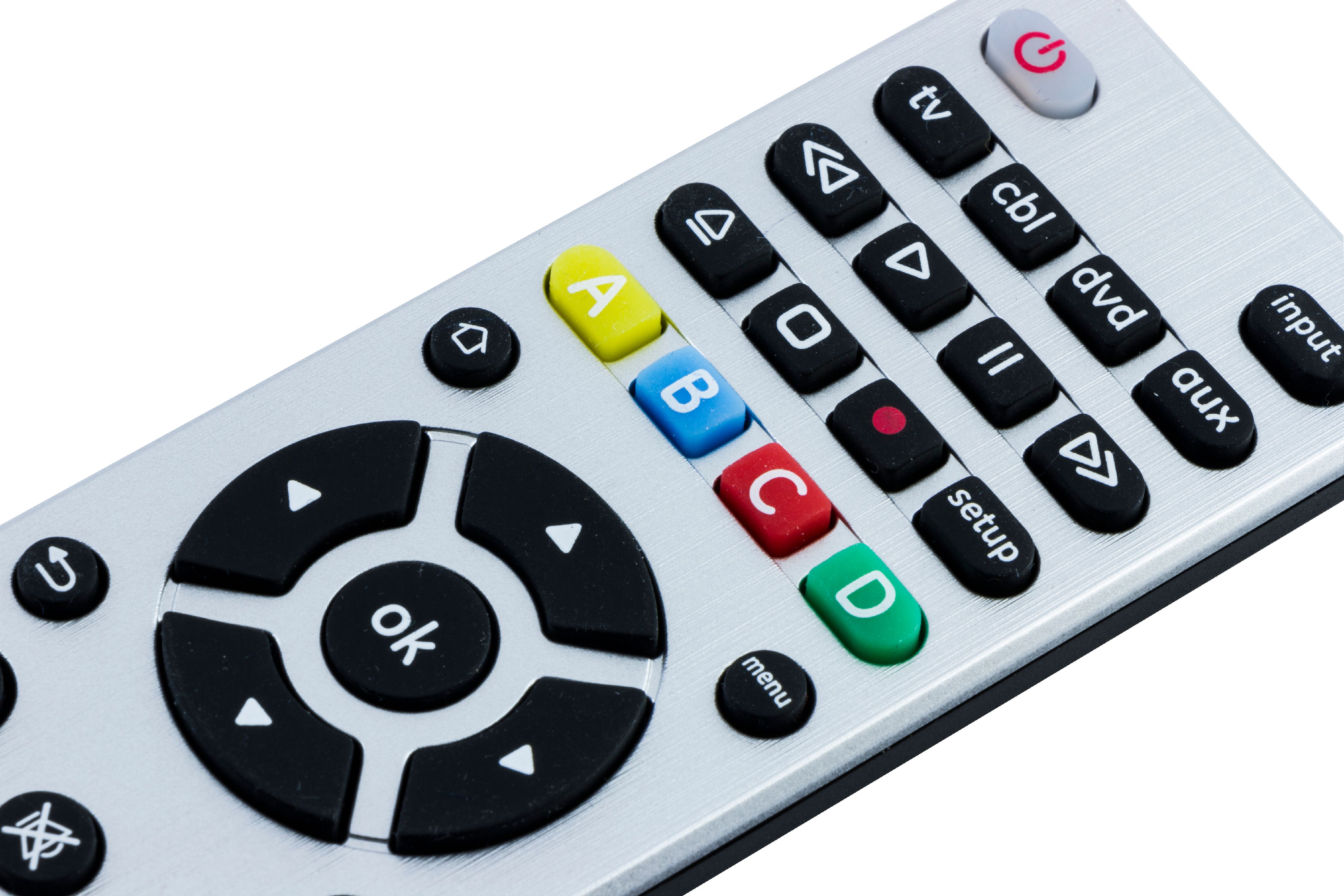 GE 4-Device Universal Remote Control, Brushed Silver photo 5
