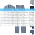 thumbnail image 2 of RYDCOT Men Modal Pajama Set Long Sleeve Button Lapel Sleepwear Soft Comfy Loungewear Sets 2 Piece Nightwear Blue, 2 of 2