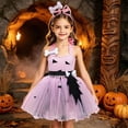 thumbnail image 2 of Pandaie 2 Piece Girls Kids Halloween Costume Tulle Tutu Dress Carnival Cosplay Outfits for Theme Dress Up Party Pink,4-6 Years, 2 of 3