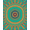 Orange, Pattern 2, variant on ODIKA 4'x6' Machine Washable Non-Slip Area Rug, Ethereal Meadow Labyrinth Verdant Sanctuary Eclectic High Traffic Rug, Green, 462440