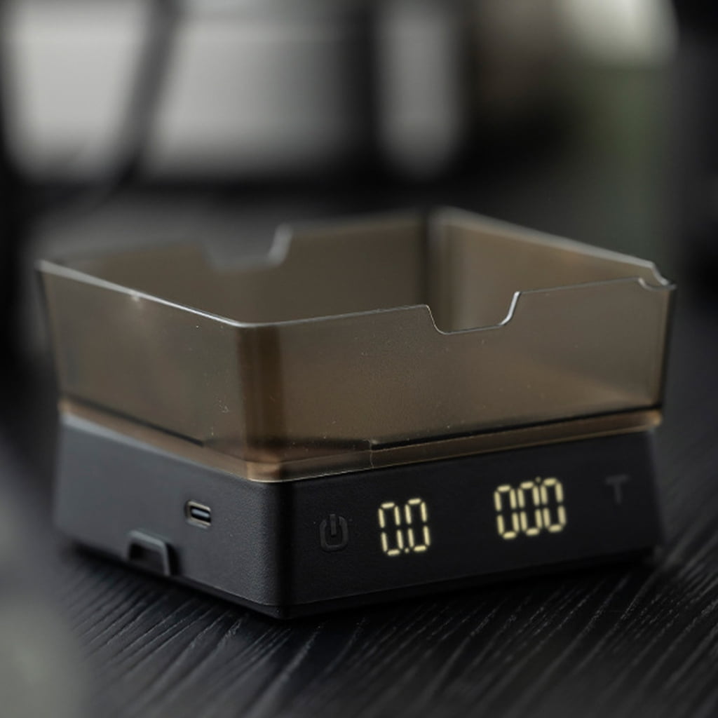High Observability LED Digitalized Kitchen Scale Highlighting Clock for Accurate Coffee Compact Plan Twelve h
