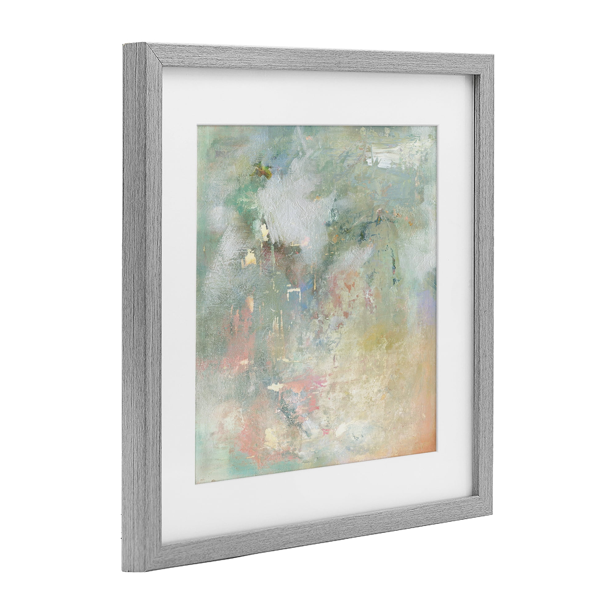 Stupell Industries Ethereal Brushstroke Harmony Gray Framed Print Under Glass, design by Carol Robinson