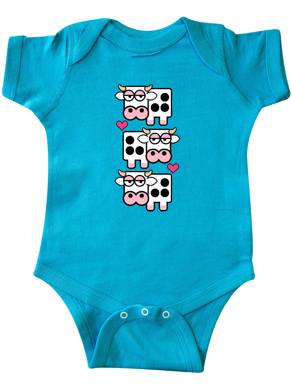 INKtastic Cow Baby Clothes Farm Animals Infant Creeper