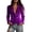 Purple, variant on Fengactive Women's Slim Fit Velvet Blazers Stylish Lapel Collar Deep V Long Sleeve Elegant Party Jackets