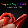thumbnail image 5 of 26Ft Car Wheel Hub Rim Edge Protector Ring Tire Guard Sticker Line Rubber Strip, 5 of 10