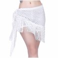 thumbnail image 2 of Wancir Belly Dance Fringe Hip Scarf Festival Sequins Tassel Skirt Rave Shinny Glitter Skirts, 2 of 4