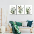thumbnail image 2 of Hieng Wildflower Poster Pink Watercolor Botanical Floral WallColorful Canvas Prints Set of 3 Modern Minimalist Flower Pictures Decor Painting Bedroom Bathroom Living Room, 2 of 6