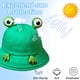 thumbnail image 4 of Lindo sombrero de pescador con forma de rana para niños, con circunferencia de la cabeza de 48 a 52 cm, protector solar de verano, 4 of 5