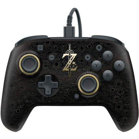 PDP, Wired Faceoff Controller Deluxe, Nintendo Switch, Black / Blue, 500-069-NA-LZ00