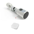 thumbnail image 1 of Door Lock, Adjustable Euro Cylinder Smart Lock Tuya BLE Finrprint IC Card Keys Phone App Home Electronic Door Lock Core Digital Keyless ,Easy to Install, 1 of 7