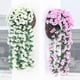 thumbnail image 4 of Flower Hanging Violet Artificial Flower Party Decoration Simulation Valentine's Day Wedding Wall Hanging Fake Home Decor, 4 of 5