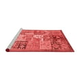 thumbnail image 2 of Ahgly Company Machine Washable Indoor Rectangle Abstract Red Modern Area Rugs, 5' x 7', 2 of 4