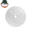 thumbnail image 1 of Falda de árbol de Navidad Manta de árbol de Navidad de pelo largo 90 CM Soporte de árbol de Navidad Alfombra Redonda Manta de árbol de Navidad blanca Vhermosa LL-0656, 1 of 4