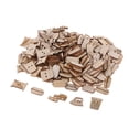 thumbnail image 4 of veasfak 100 Pieces Wooden Multi-pattern Buttons Sewing Scrapbooking Decoration 0.79 Inch Mixed, 4 of 7
