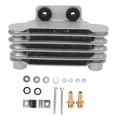 thumbnail image 2 of Motorcycle Oil Cooler, Fast Heat Dissipation High Performance Direct Replacement Engine Oil Cooler Professional with Adapters for 50-250CC Dirt Pit Bike ATV, 2 of 7