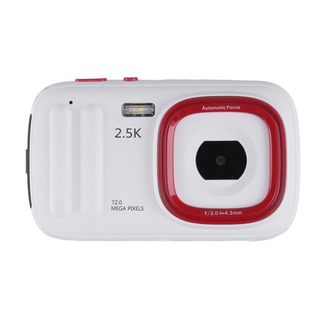 Cámara Digital Compacta de 72 MP, Cámara de Apuntar y Disparar de 2,5 K, Cámara con Zoom de 16X y Enfoque Automático con MP3 para Niños, Color