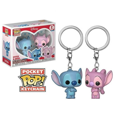 Funkoo Keychain Lilo & Stitch Stitch and Angel, Gift,2 Pack Vinyl Figure Pop！Keychain Pocket Birthday Gift Collectible Toy