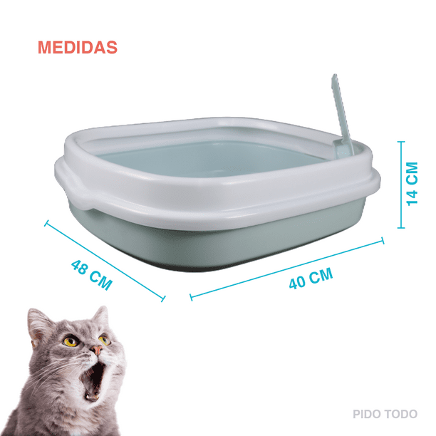 Arenero Abierto Poli Pets con Pala Bandeja Sanitaria para Gato