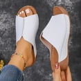 thumbnail image 2 of Women's Simple Platform Sandals, Casual Open Toe Summer Shoes, Comfortable Slip On Sandals, 2 of 14