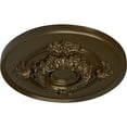thumbnail image 3 of Ekena Millwork 13 3/4"OD x 1"P Monique Ceiling Medallion (Fits Canopies up to 3 3/4"), Hand-Painted Brass, 3 of 6