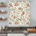 thumbnail image 5 of Botanical Flowers Sheer Curtains 108" Extra Long, Vintage Country Pastoral Floral Vines Light Filering Curtains, Privacy Drapes Simi Floor to Veiling Curtain for Living Room Bedroom Window Treatment, 5 of 9