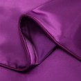 thumbnail image 3 of Wajade Satin Silk Duvet Cover Collection Soft and Smooth, King Size, Purple, Duvet Cover Only, 3 of 4