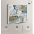 thumbnail image 2 of Dreamcatcher's Horizon III Canvas Print Coastal Abstract Art by Art Remedy, Silver Frame, 12 x 12, 2 of 6