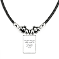 thumbnail image 1 of todo cambia si le gustas a alguien collar a mano colgante de cuerda de cuero Unbranded M, 1 of 3