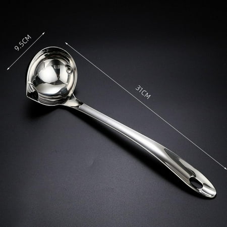 

Long Handle Soup Separate Spoon Colander Stainless Steel Tableware