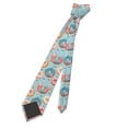thumbnail image 5 of Naloa Colorful Donut Print Solid Color Tie Formal Necktie for Men，Suitable for business, daily life, work, 5 of 5