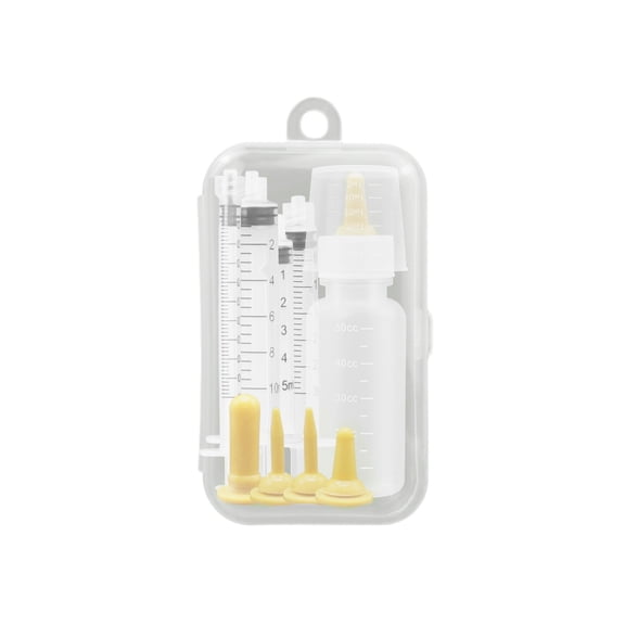 Greeniant Botella de lactancia para mascotas, tetinas de repuesto resistentes al calor, jeringas de lactancia para perros con escala Type3 NO3