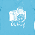 thumbnail image 4 of Inktastic Camera Oh Snap Women's V-Neck T-Shirt, 4 of 5