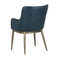 thumbnail image 4 of Sunpan Franklin 19" Modern Faux Leather Dining Armchair in Vintage Blue, 4 of 7