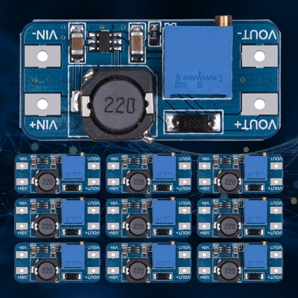 Módulo de refuerzo de potencia MT3608 2A DC-DC Step Up Aplicar para Arduino 10 piezas JShteea El nuevo