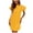 Yellow, variant on Bigersell Beach Dresses for Women Summer Female Crew Neck Short Sleeve Midi Shirt Dress Style D-74 Plus Size Dresses Ladies Regular Summer Dresses , Blue L